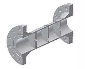 Multistage Restriction Orifice Plate Assembly (Cutaway view)